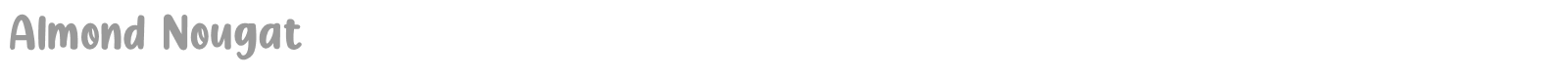 Almond Nougat font preview